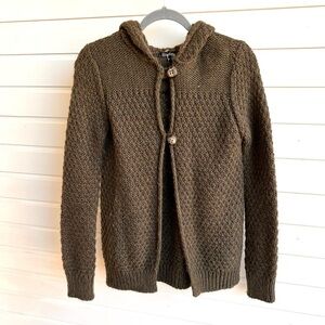 Italian Chunky-knit Hoodie Sweater